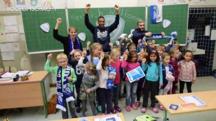 SchulOffensive: VfL Bochum Profis besuchten die Bochumer I-Männchen