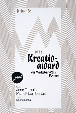 3. Platz Kreativ-Award 2012