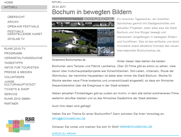 Bochum in bewegten Bildern