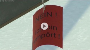 Ballon mit Text: 'Nein ich bin empört'