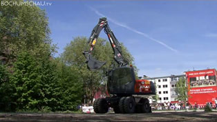 "Schwertransport" Der mit dem Bagger tanzt, Fidena in Bochum