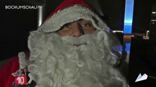 10 Jahre Fliegender Weihnachtsmann auf dem Bochumer Weihnachtsmarkt