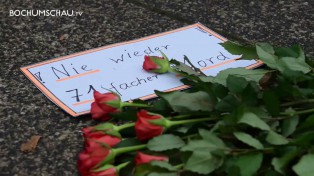 Gedenken an 71 tote Flüchtlinge, Aktion von Schauspielhaus und G. Graf
