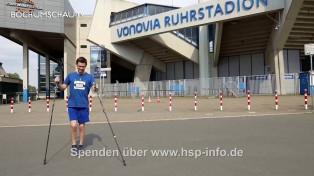 Dr. Henry Wahlig (HSP-Betroffener) läuft 18,48 km um das Bochumer Ruhrstadion