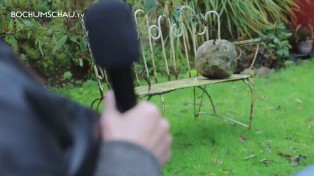 Der Kopf des Soldaten vom Kriegerdenkmal in Bochum-Langendreer