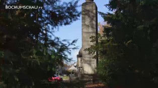 Der Kopf des Soldaten vom Kriegerdenkmal in Bochum-Langendreer