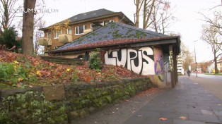 Abriss des alten Wärterhäuschens am Rechener Park in Bochum-Ehrenfeld