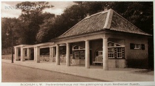 Abriss des alten Wärterhäuschens am Rechener Park in Bochum-Ehrenfeld