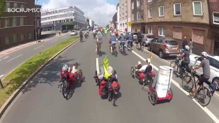 Erste Radwende-Demo in Bochum für eine fahrradfreundliche Stadt!