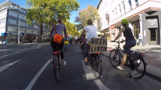 Zweite Radwende-Demo in Bochum mit dem Motto „Eine Kö für alle!“