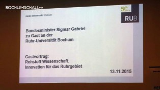 Innovation für das Ruhrgebiet. Vortrag von Sigmar Gabriel an der RUB