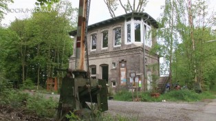 Altes Stellwerkhäuschen an der Holtbrügge in Bochum-Weitmar