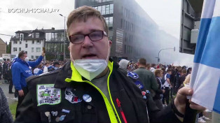 Fans feiern Aufstieg des VfL Bochum 1848 in die Bundesliga