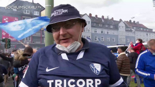 Fans feiern Aufstieg des VfL Bochum 1848 in die Bundesliga