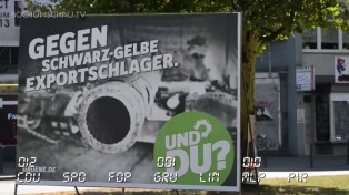 Wahnsinnigster Wahlwerbungswald der Welt. Wahlplakate im Überfluss.