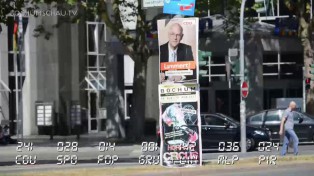 Wahnsinnigster Wahlwerbungswald der Welt. Wahlplakate im Überfluss.