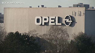 Wohnquartier Laerfeld am Werner Hellweg mit Blick auf das Opel-Werk I